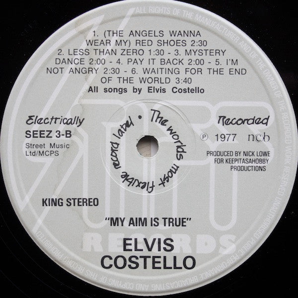 Elvis Costello : My Aim Is True (LP, Album, Gre)