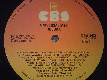 Juluka : Universal Men (LP, Album)
