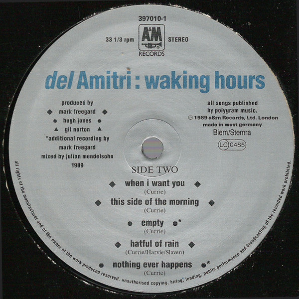 Del Amitri : Waking Hours (LP, Album)
