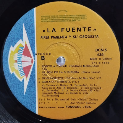 Piper Pimienta Y Su Orquesta : La Fuente (LP, Album)