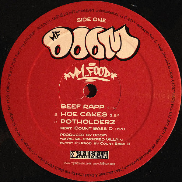 MF Doom : MM..Food (2xLP, Album)