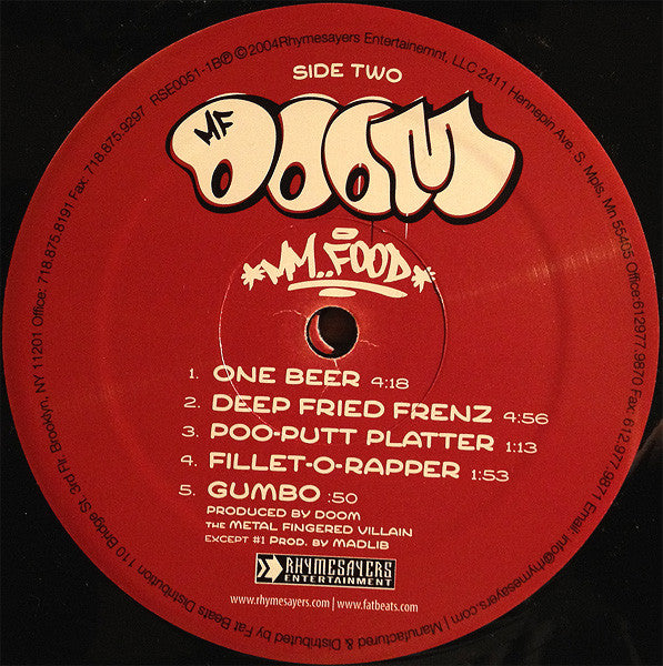 MF Doom : MM..Food (2xLP, Album)