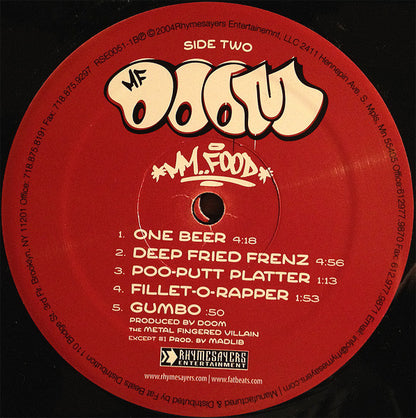 MF Doom : MM..Food (2xLP, Album)