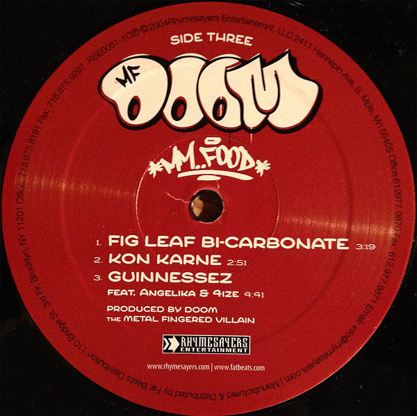 MF Doom : MM..Food (2xLP, Album)