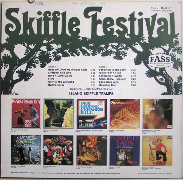 Island Skiffle Tramps : Skiffle Festival (LP, RE)