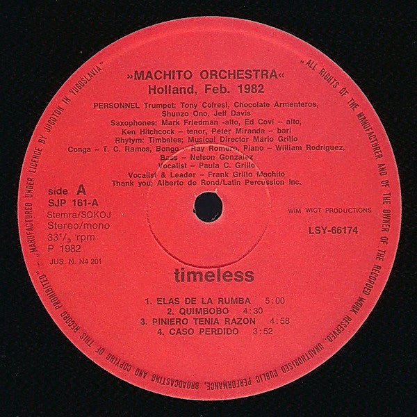 Machito And His Salsa Big Band : 1982 (LP, Album)