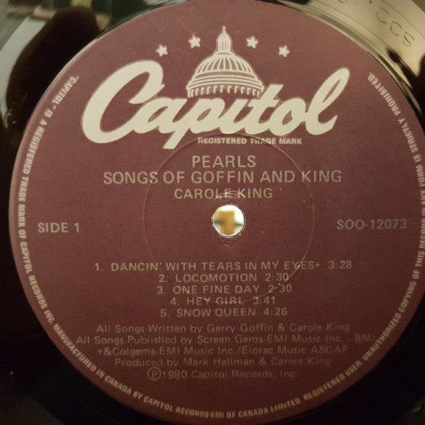 Carole King : Pearls Songs Of Goffin And King (LP, Album)