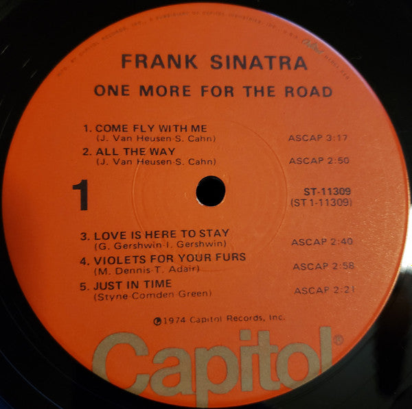 Frank Sinatra : One More For The Road (LP, Comp)