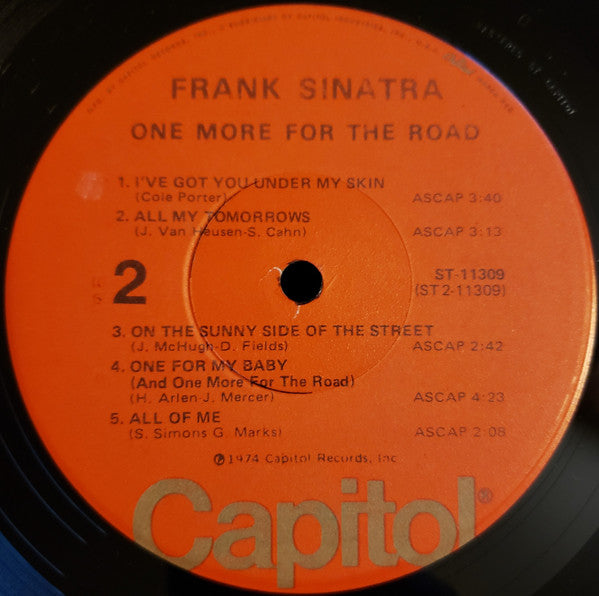 Frank Sinatra : One More For The Road (LP, Comp)