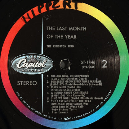 Kingston Trio : The Last Month Of The Year (LP, Album, Scr)