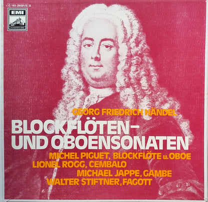 Georg Friedrich Händel - Michel Piguet, Lionel Rogg, Michael Jappe, Walter Stiftner : Georg Friedrich Händel - Blockflöten- Und Oboensonaten (2xLP + Box)