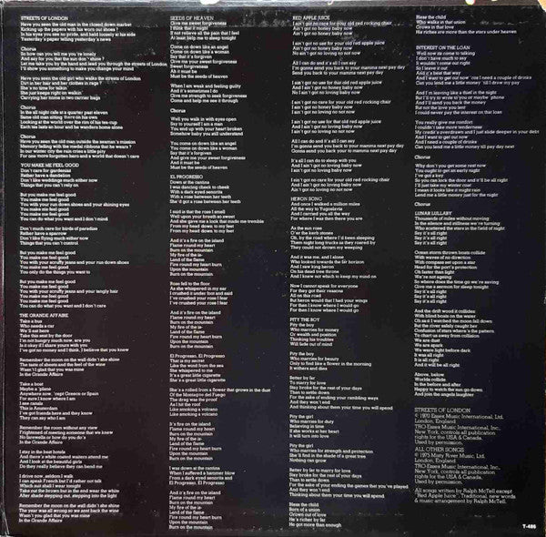 Ralph McTell : Streets... (LP, Album, Gat)