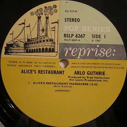 Arlo Guthrie : Alice's Restaurant (LP, Album)