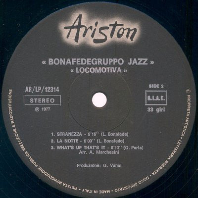 Bonafedegruppo Jazz : Locomotiva (LP, Album)