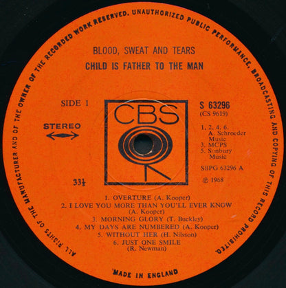 Blood, Sweat And Tears : Child Is Father To The Man (LP, Album)