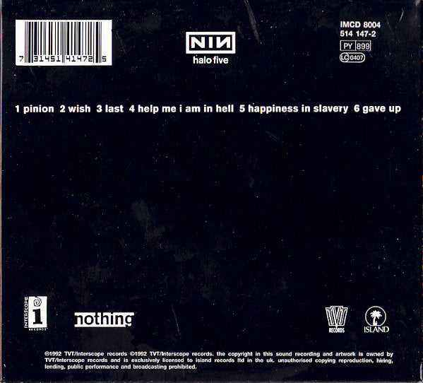 Nine Inch Nails : Broken (CD, MiniAlbum, Dig)