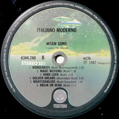 Warm Guns : Italiano Moderno (LP, Album)