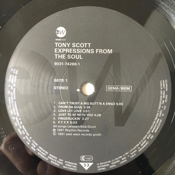 Tony Scott : Expressions From The Soul (LP, Album)