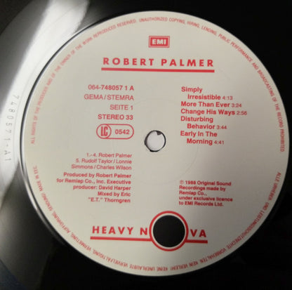 Robert Palmer : Heavy Nova (LP, Album)