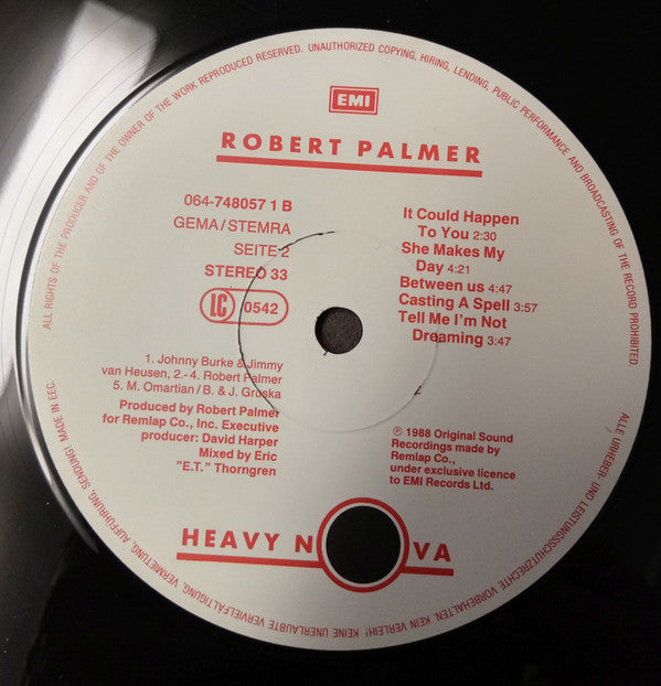 Robert Palmer : Heavy Nova (LP, Album)