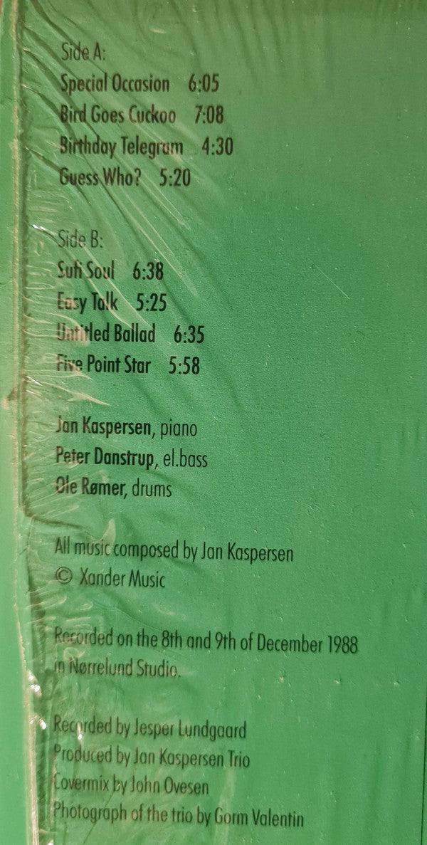 Jan Kaspersen Trio : Special Occasion (LP, Album)