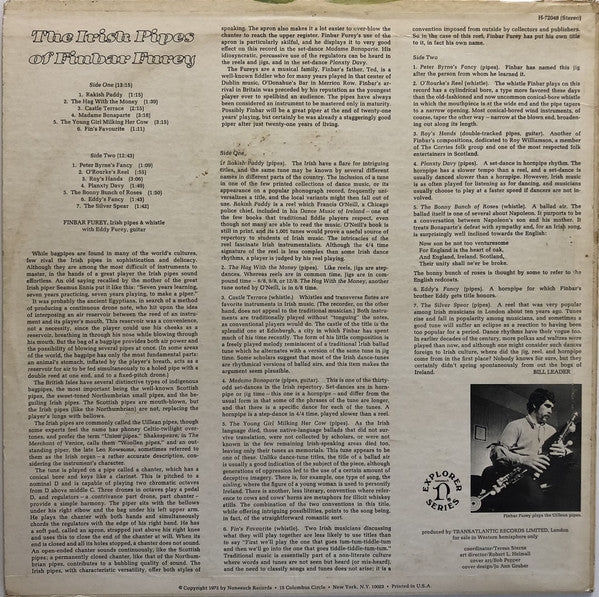 Finbar Furey : The Irish Pipes Of Finbar Furey (LP)