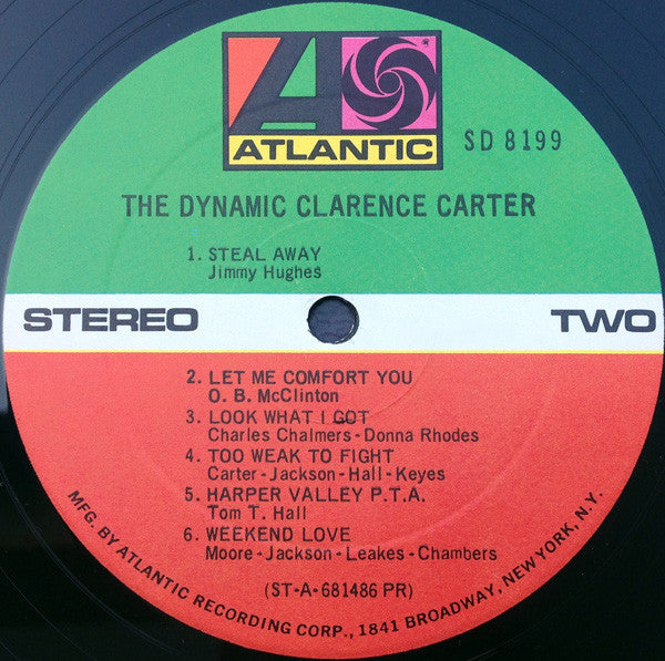 Clarence Carter : The Dynamic Clarence Carter (LP, Album, PR)