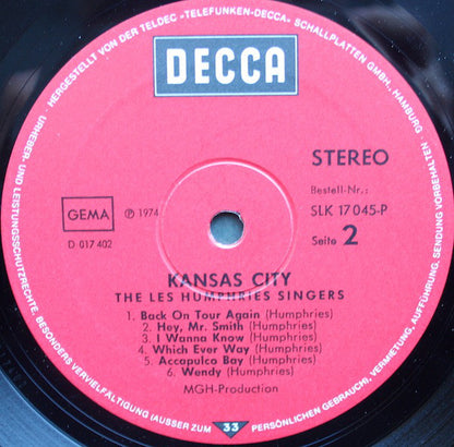 Les Humphries Singers : Kansas City (LP, Album)