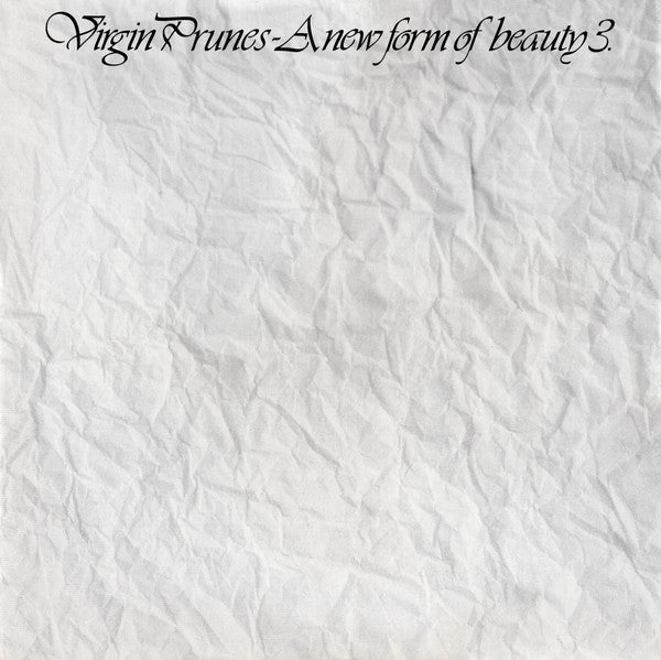 Virgin Prunes : A New Form Of Beauty 3. (12", Single)