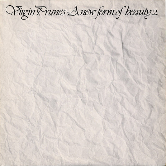 Virgin Prunes : A New Form Of Beauty 2. (10", Single)