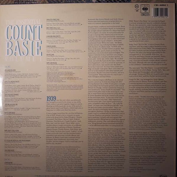 Count Basie : The Essential Count Basie Volume 1 (LP, Comp, Mono, RM)