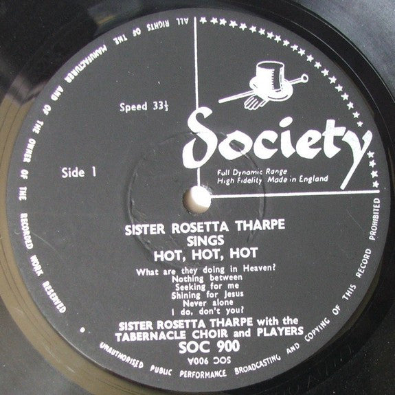 Sister Rosetta Tharpe With The Gospel Tabernacle Choir And Players : Sings Hot, Hot, Hot (LP)