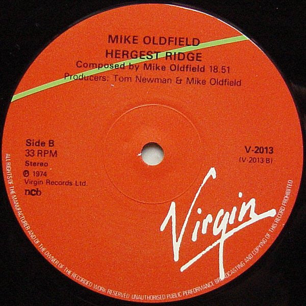 Mike Oldfield : Hergest Ridge (LP, Album, RE)
