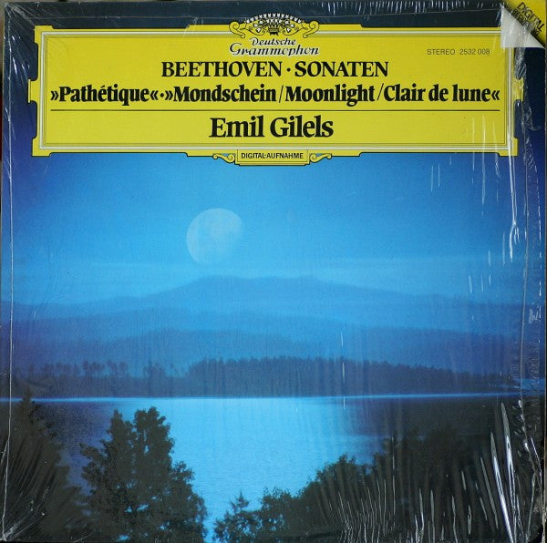 Ludwig van Beethoven, Emil Gilels : Sonaten  »Pathétique« / «Mondschein = Moonlight = Clair De Lune« (LP, Album, RP, Dig)