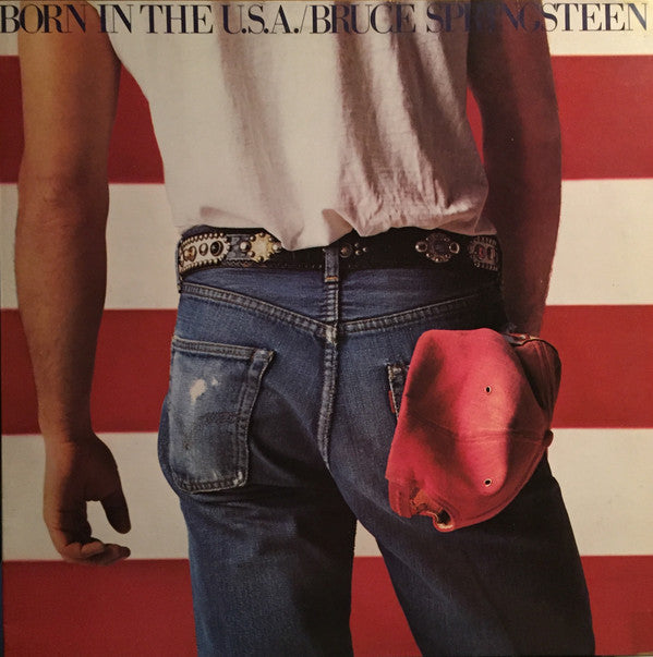 Bruce Springsteen : Born In The U.S.A. (LP, Album, Club, RP, Red)