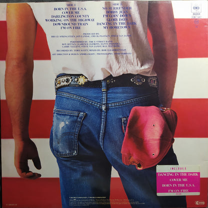 Bruce Springsteen : Born In The U.S.A. (LP, Album, Club, RP, Red)