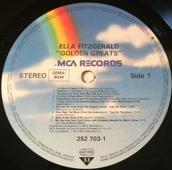 Ella Fitzgerald : Golden Greats (LP, Comp)