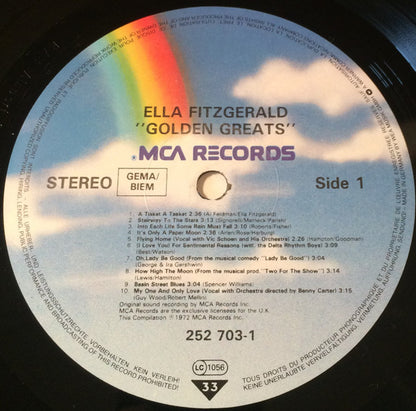 Ella Fitzgerald : Golden Greats (LP, Comp)