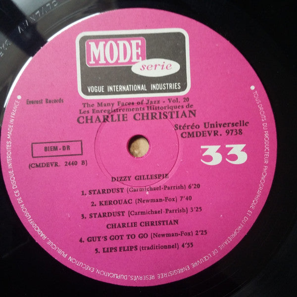 Charlie Christian : Les Enregistrements Historiques De Charlie Christian (LP, Album, RE)