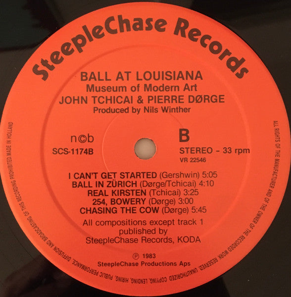 John Tchicai & Pierre Dørge : Ball At Louisiana - Museum Of Modern Art (LP, Album)