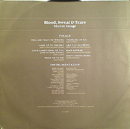 Blood, Sweat And Tears : Mirror Image (LP, Album, Quad)