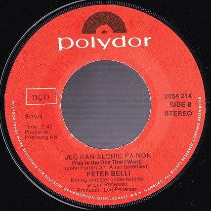 Peter Belli : Ingen Regning (7")