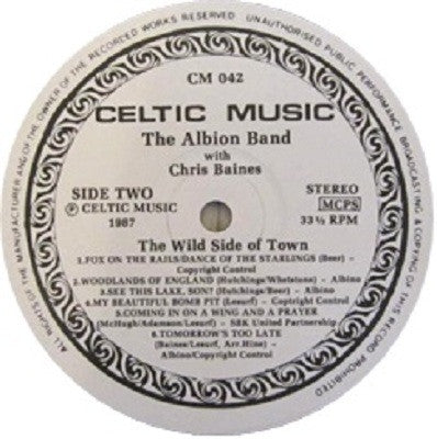 The Albion Band With Chris Baines : The Wild Side Of Town (LP, Album)