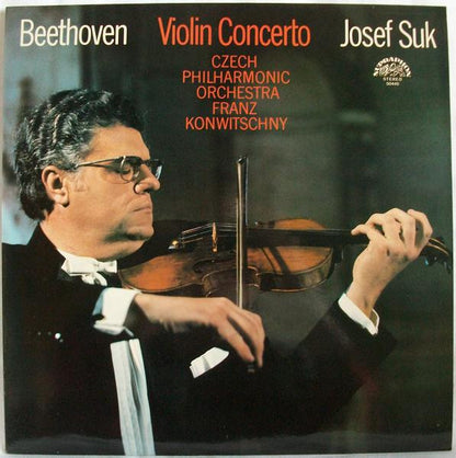 Ludwig van Beethoven - Josef Suk, The Czech Philharmonic Orchestra, Franz Konwitschny : Violin Concerto In D Major, Op. 61 (LP, RE)