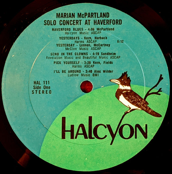 Marian McPartland : Solo Concert At Haverford (LP, Album)