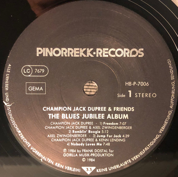 Champion Jack Dupree : The Blues Jubilee Album (2xLP, Album)