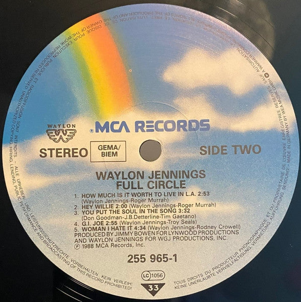 Waylon Jennings : Full Circle (LP, Album)