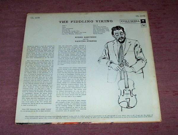 Svend Asmussen And His Swinging Strings : The Fiddling Viking (LP, Mono)