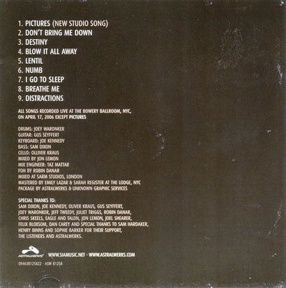 Sia : Lady Croissant (CD, Album)