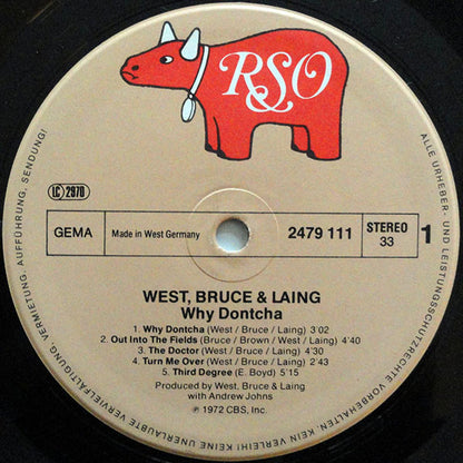 West, Bruce & Laing : Why Dontcha (LP, Album, RE)